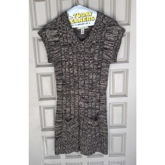 Love Change Sweater Dress Sleeveless SzM/L Knit Knee Length V Neck Used - Picture 1 of 13